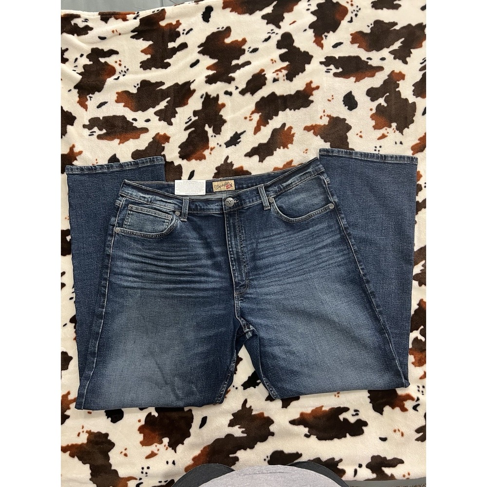 Wrangler Men's 20X Extreme Relaxed Fit Low Rise Straight Fit Jeans Size 40x32 - Picture 2 of 3